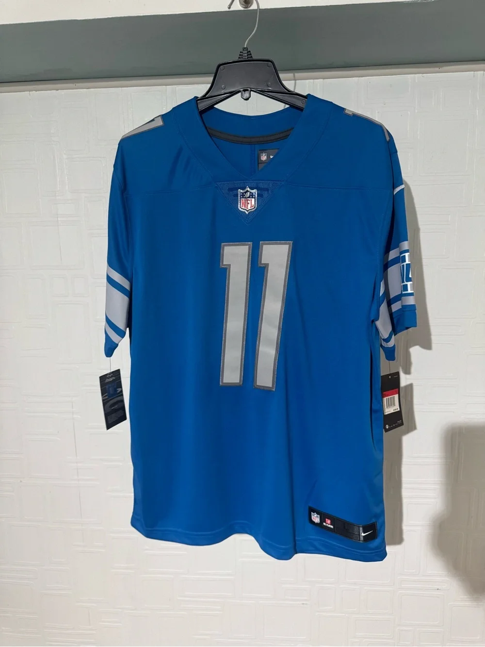 NFL Nike Detroit Lions  Jones Jr #11 Blue Football Jersey